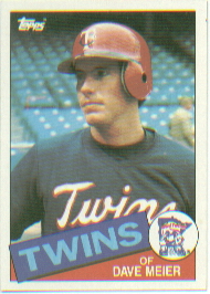 1985 Topps Baseball Cards      356     Dave Meier